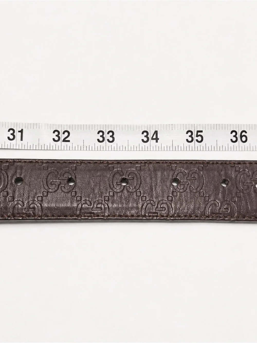 Gucci Brown Leather Interlocking G Belt